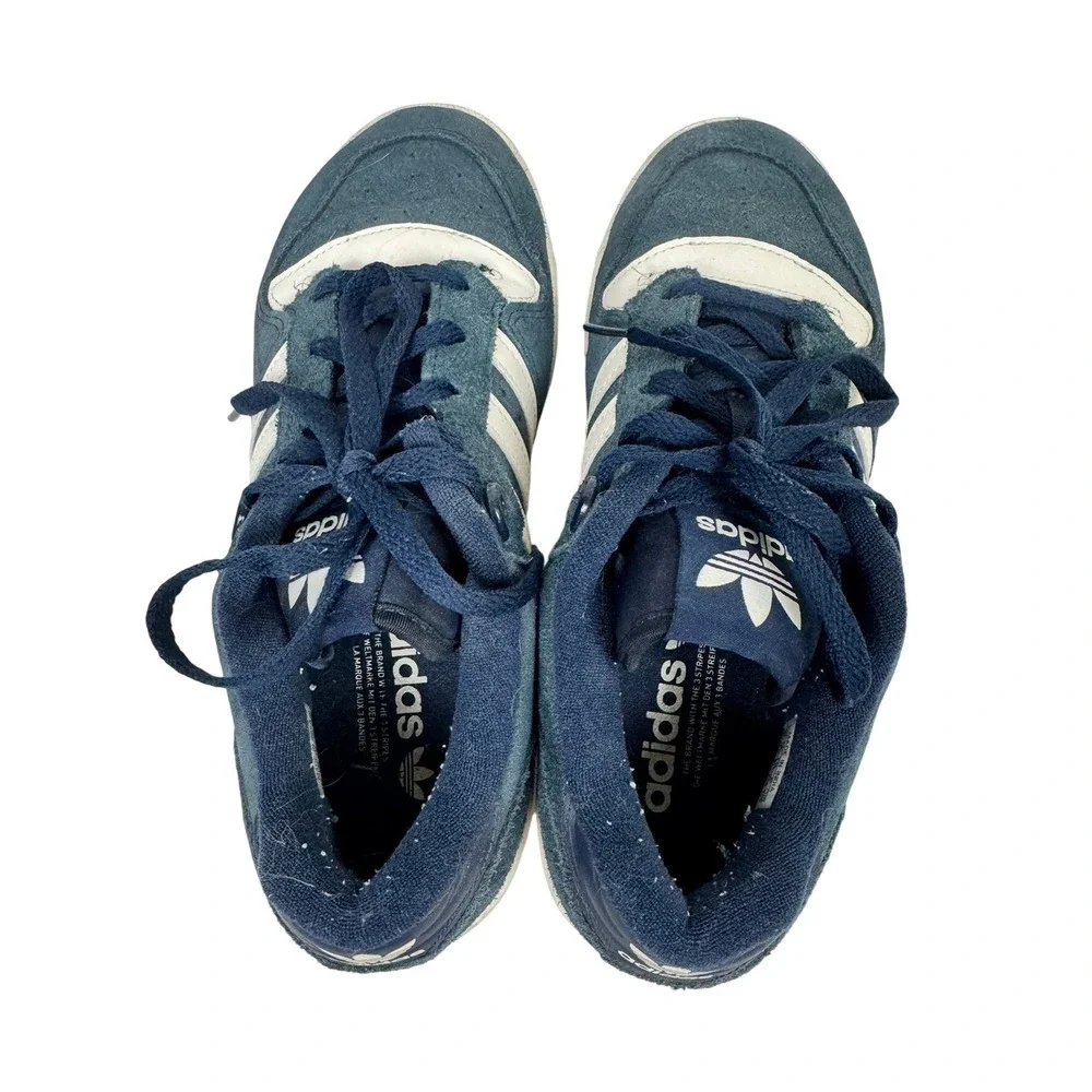 Adidas Rivalry Low Collegiate Navy Cloud White Suede IE9910 Men's 8 Women's 9